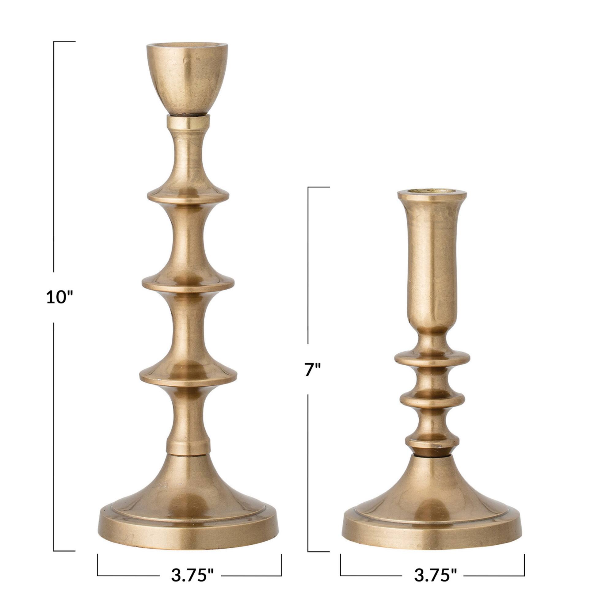Hello Honey® Gold Taper Candle Holder Set